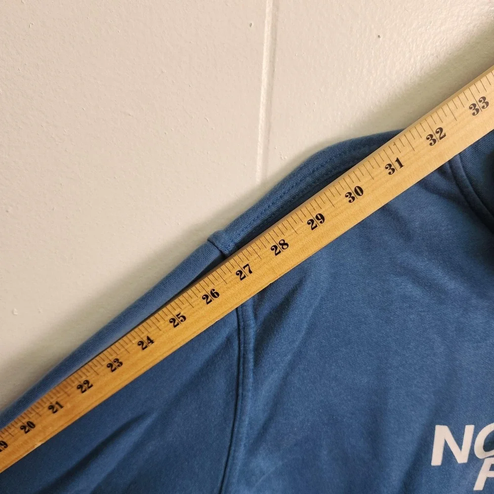 North Face‎ Hoodie Mens Extra Large Blue Pullover Hooded Sweatshirt Logo Graphic